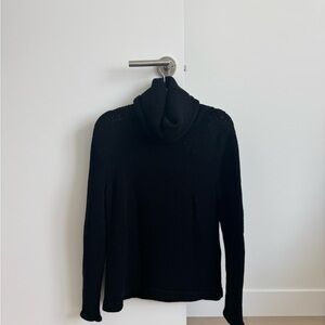 Saint Laurent Classic Black Cowl Neck Sweater